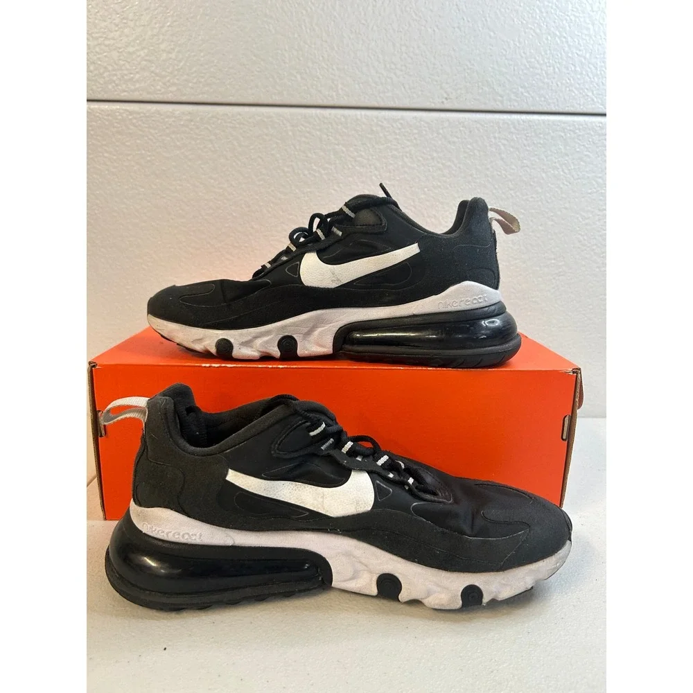 Nike Air Max 270 React Black White 7w #2195